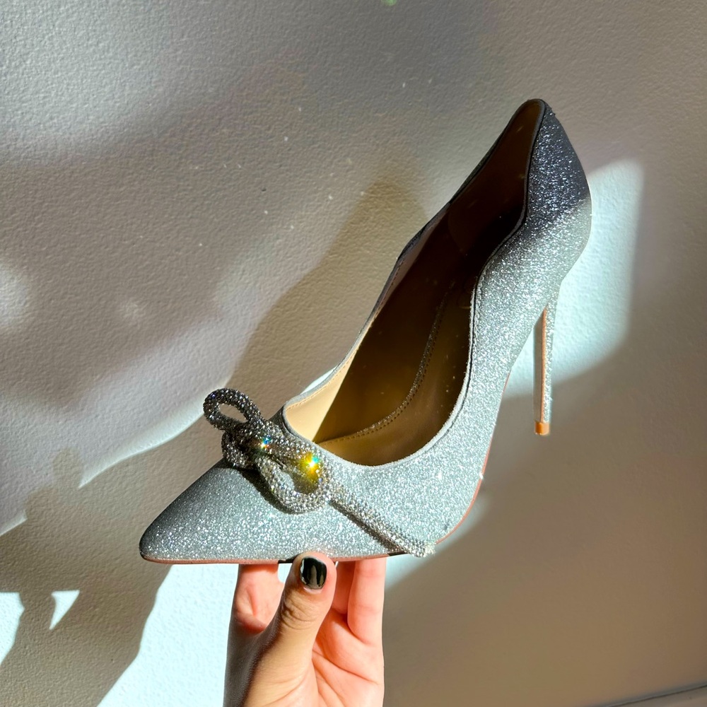 Sam Edelman ,Sparkle shoes with diamond bow